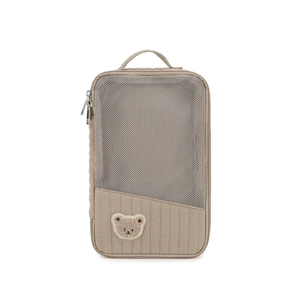 Sac à couches mignon pour poussette, sac suspendu, rangement séparé pour vêtements et couches de bébé, sac de rangement pour changement et lavage de voyage