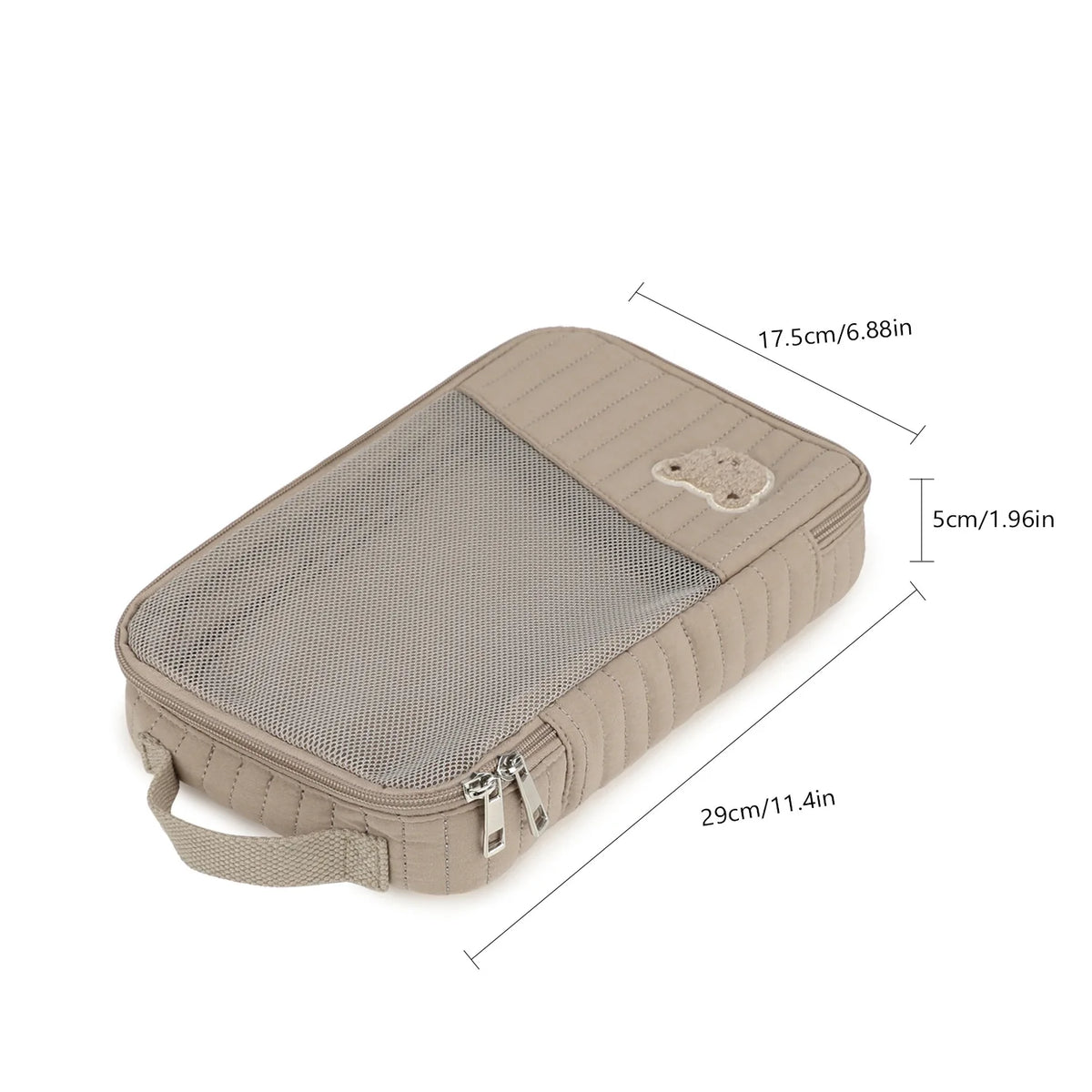 Sac à couches mignon pour poussette, sac suspendu, rangement séparé pour vêtements et couches de bébé, sac de rangement pour changement et lavage de voyage