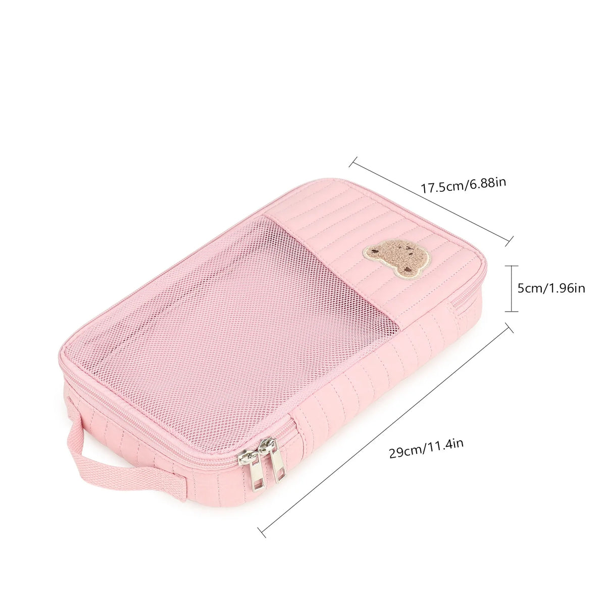 Sac à couches mignon pour poussette, sac suspendu, rangement séparé pour vêtements et couches de bébé, sac de rangement pour changement et lavage de voyage
