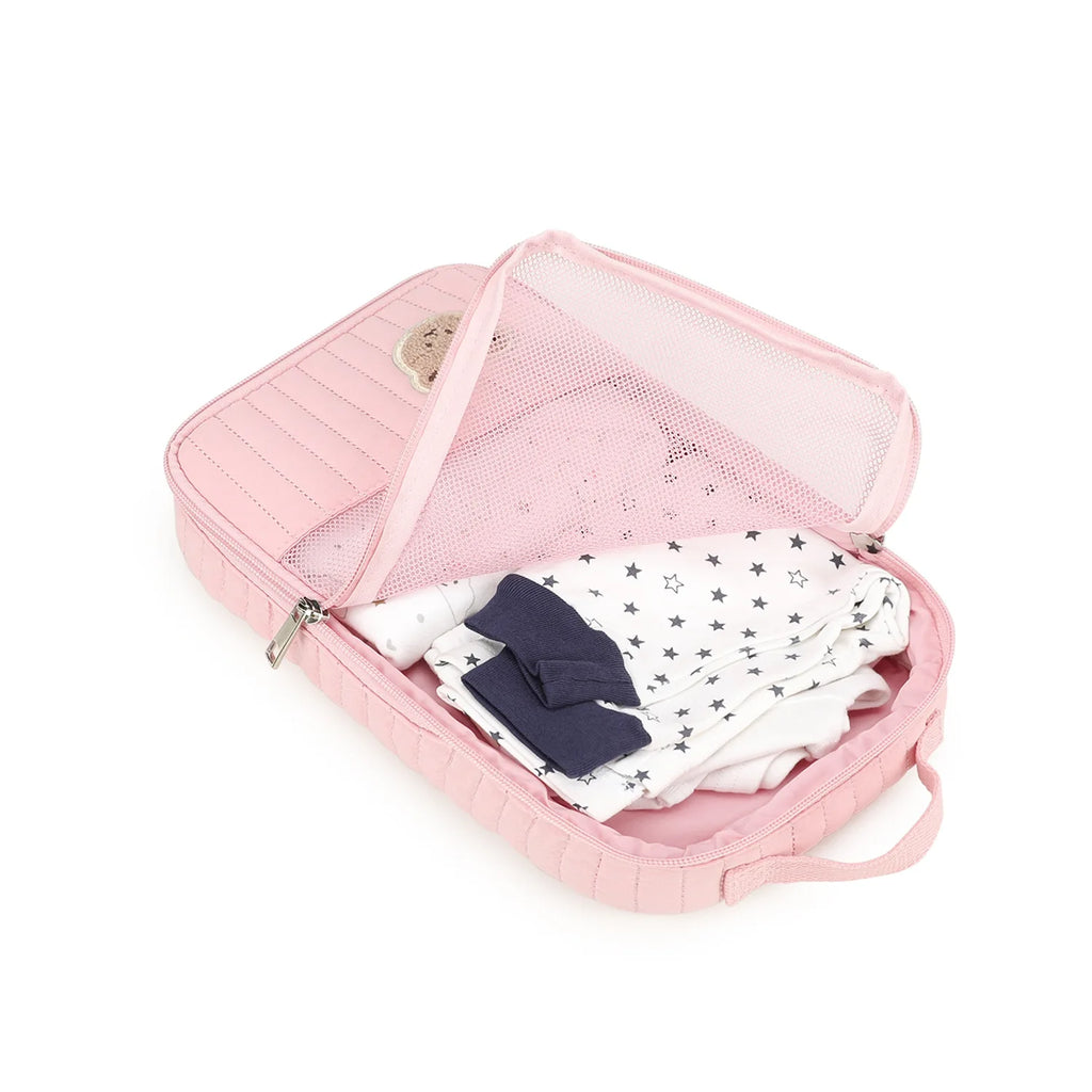 Sac à couches mignon pour poussette, sac suspendu, rangement séparé pour vêtements et couches de bébé, sac de rangement pour changement et lavage de voyage