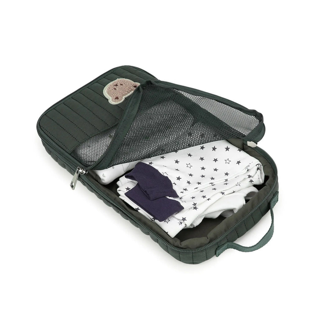 Sac à couches mignon pour poussette, sac suspendu, rangement séparé pour vêtements et couches de bébé, sac de rangement pour changement et lavage de voyage