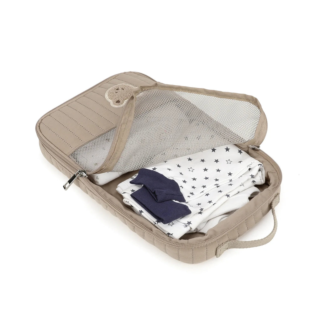 Sac à couches mignon pour poussette, sac suspendu, rangement séparé pour vêtements et couches de bébé, sac de rangement pour changement et lavage de voyage